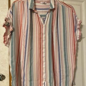 Stripped time and tru blouse